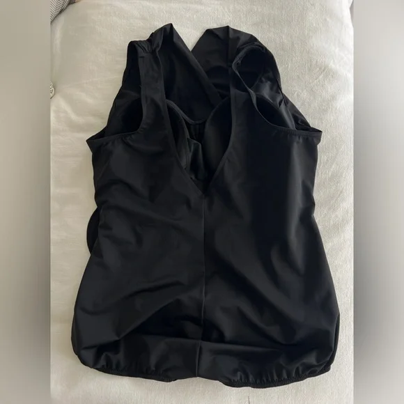 Lands End Women Plus Size SlenderSuit Tummy Control 22w Skirt One Piece Swimsuit - Picture 12 of 12